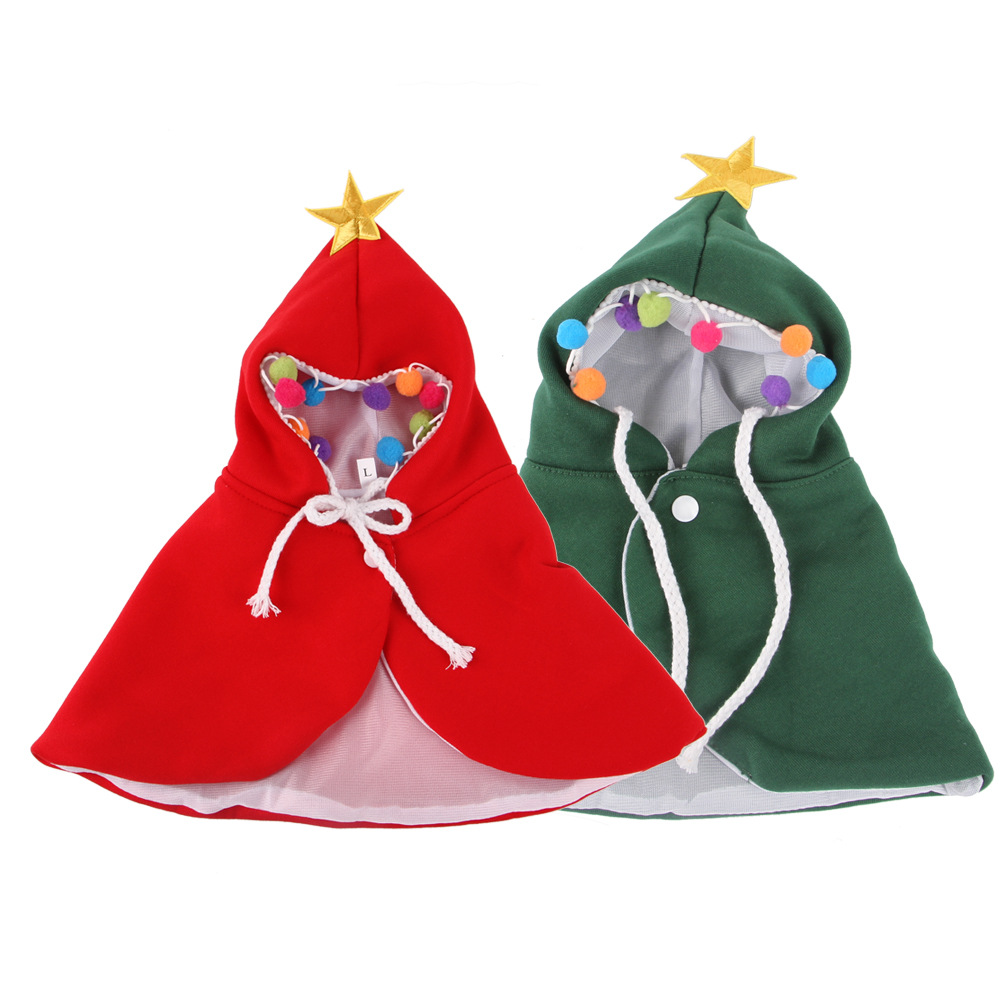 ペット用クリスマスのポンチョ｜ペット変装服 猫犬通用 かわいい写真道具|undefined