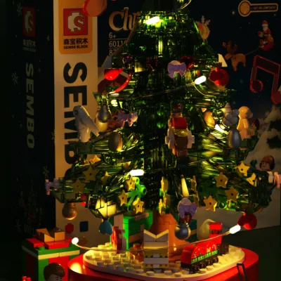 【人気急上昇】『 メリー クリスマス～』クリスマスツリー　ブロック｜喜びの季節に創造の楽しみをプラス·クリスマスプレゼントに最適！
