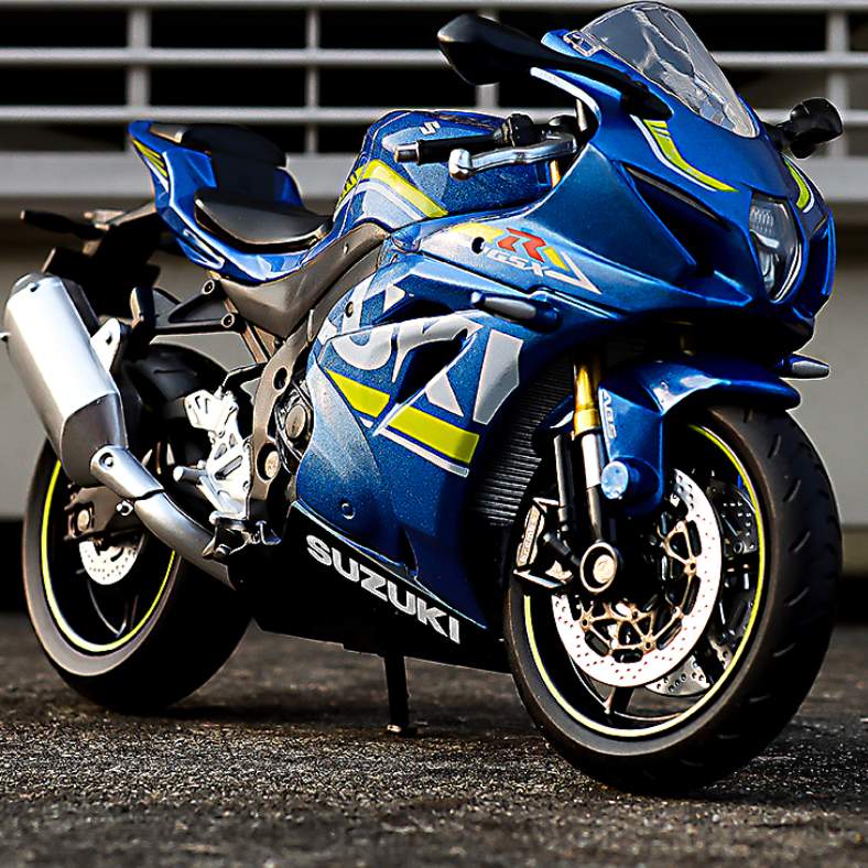 『人気オートバイモデル』1/12 SUZUKI　鈴木 GSX-R1000 オートバイ｜ショックアブソーバ機能があり·車輪は回転可能·ハンドルが左右回す可能·車体を忠実に再現|undefined