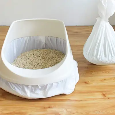 猫トイレ袋｜ねこトイレ用ゴミ袋 猫砂処理 うんち処理袋 片付け簡単 時間節約