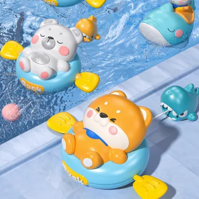 赤ちゃんのお風呂おもちゃ！水遊びが楽しい！イエローダックで遊ぶ！