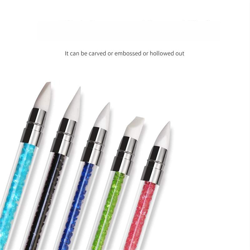 【YUJIA】ネイルペン｜彫刻シリコンヘッド・ネイルアートツール・2023新作・人気・ネイル筆・線引き・ネイル用具・シリカゲル・素敵なデザイン|undefined