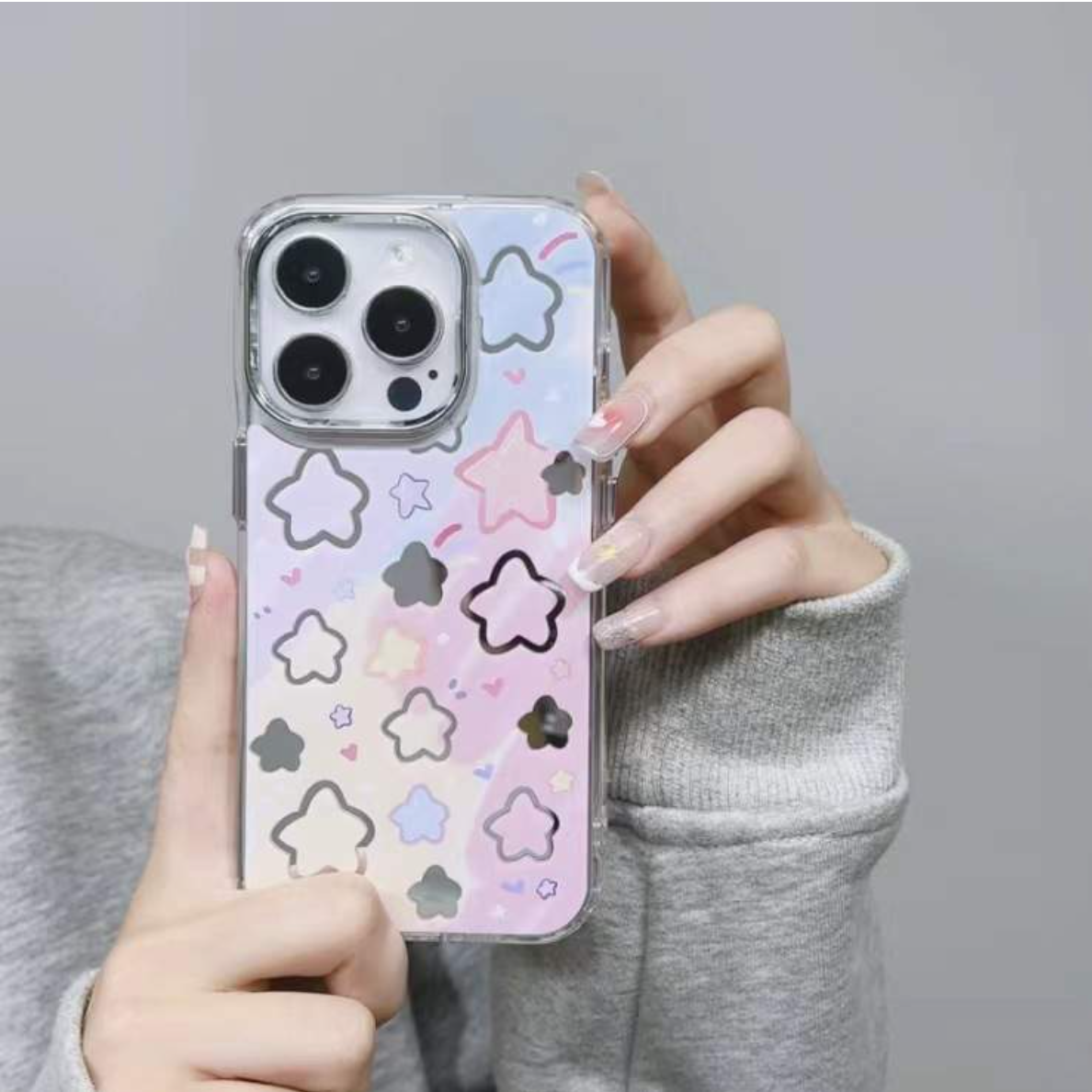 iPhoneスマホケース｜レディース・星柄・カラフル・可愛いデザイン・おしゃれ・ファッション|undefined